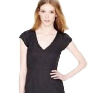 J Crew Navy Super 120s Cap Sleeve Memo Dress